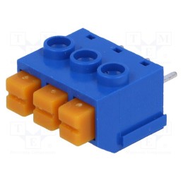5 pcs x DEGSON ELECTRONICS - DG390-5.0-03P-12-00A(H) - PCB terminal block, angled 90°, 5mm, ways: 3, on PCBs, 1mm2, tinned