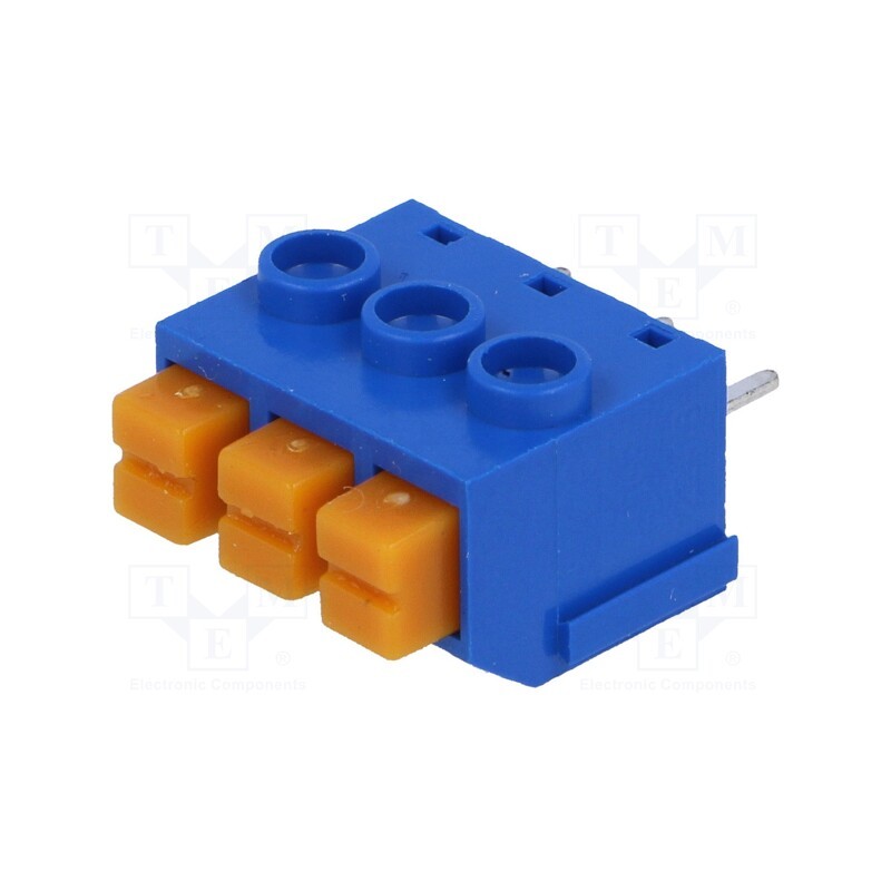 5 pcs x DEGSON ELECTRONICS - DG390-5.0-03P-12-00A(H) - PCB terminal block, angled 90°, 5mm, ways: 3, on PCBs, 1mm2, tinned