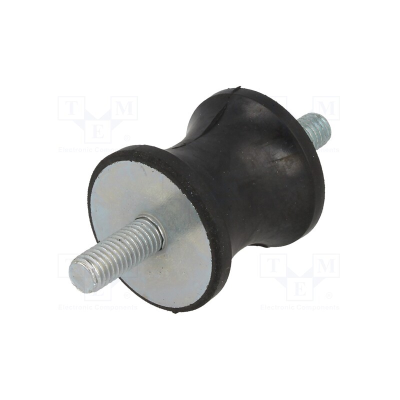 1 pcs x ELESA+GANTER - DVC.1-35-25-34-M8-20-40 - Vibration damper, M8, Ø: 35mm, rubber, L: 34mm, Thread len: 20mm