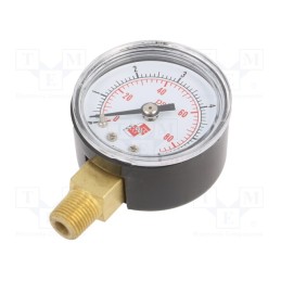 1 pcs x PNEUMAT-M40R.PL006G18 - Manometer, 0÷6bar, non-aggressive liquids,inert gases, 40mm