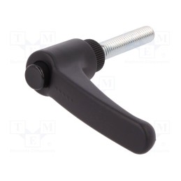 1 pcs x ELESA+GANTER - ERX.63 P-M8X40-C1 - Lever, adjustable, Thread len: 40mm, Lever length: 63mm, -30÷130°C