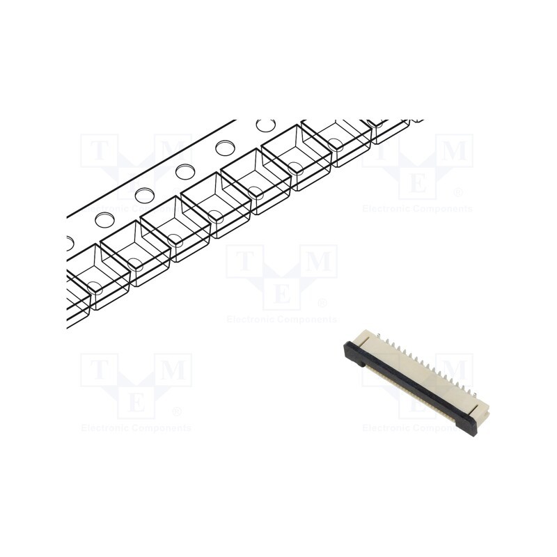 5 pcs x Global Connector Technology (GCT) - FFC2A32-30-T - Connector: FFC/FPC, vertical, PIN: 30, ZIF, SMT, 30V, 0.5A, tinned
