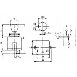 Turn signal switch mt cobo 15111000 cobo