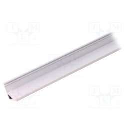 1 pcs x TOPMET - C9010001 - Profiles for LED modules, white, L: 1m, CABI12, aluminium, angular