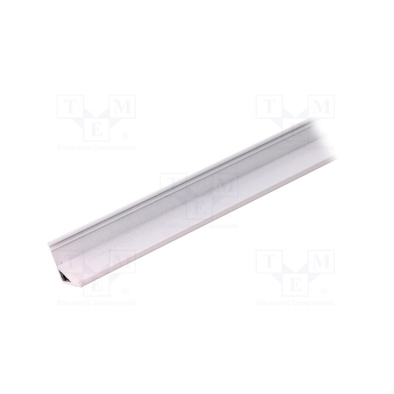 1 pcs x TOPMET - C9010001 - Profiles for LED modules, white, L: 1m, CABI12, aluminium, angular