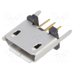 5 pcs x Global Connector Technology (GCT) - USB3145-30-1-A - Socket, USB B micro, THT, PIN: 5, straight, USB 2.0, 1.8A