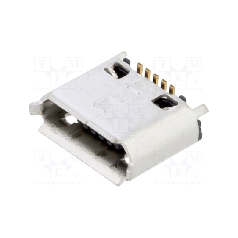 5 pcs x Global Connector Technology (GCT) - USB3160-30-0070-1-C - Socket, USB B micro, SMT, PIN: 5, vertical, USB 2.0, 1.8A