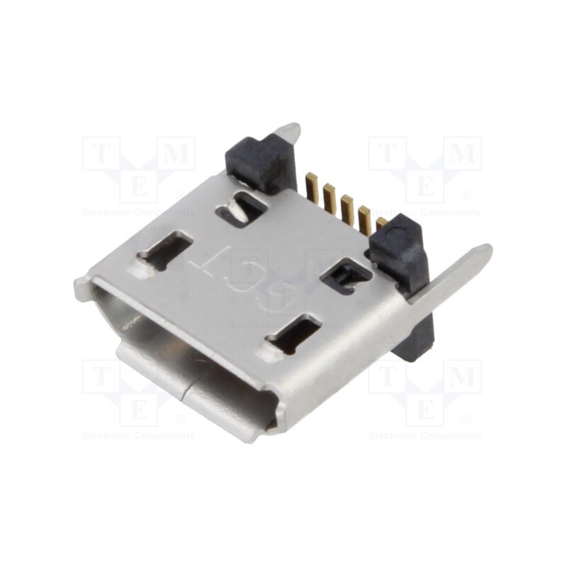 5 pcs x Global Connector Technology (GCT) - USB3140-30-0170-1-C - Socket, USB B micro, SMT, PIN: 5, vertical, USB 2.0, 1.8A