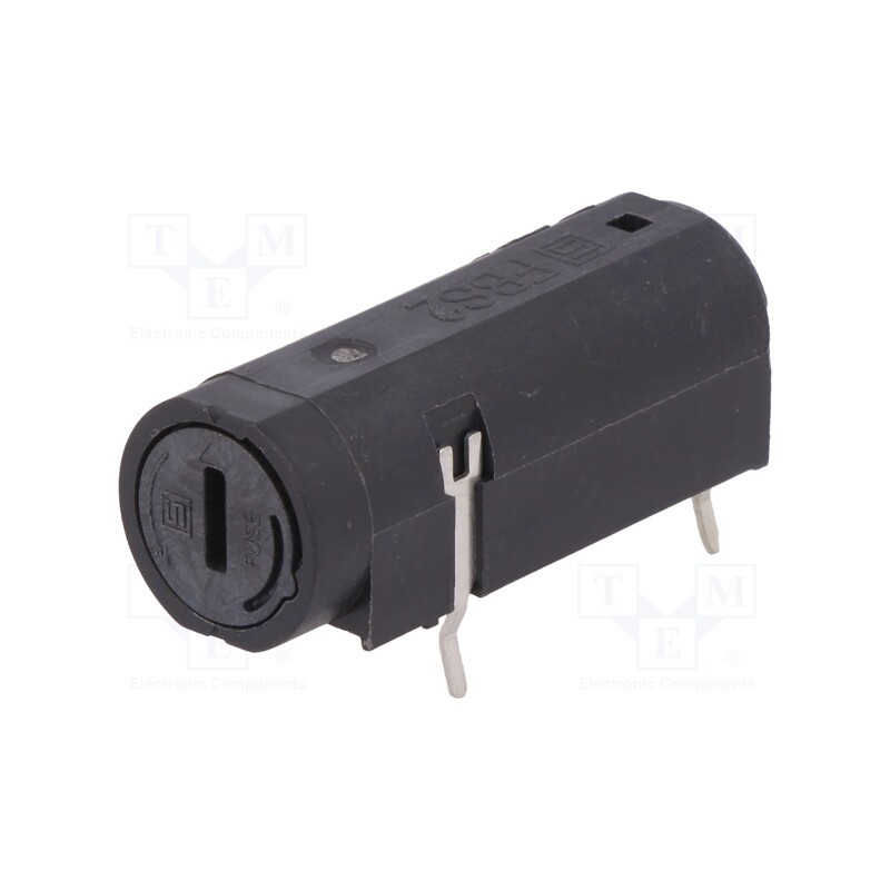 1 pcs x SCHURTER - 31.3981 - Fuse holder, cylindrical fuses, THT, 5x20mm, -40÷85°C, 10A, black