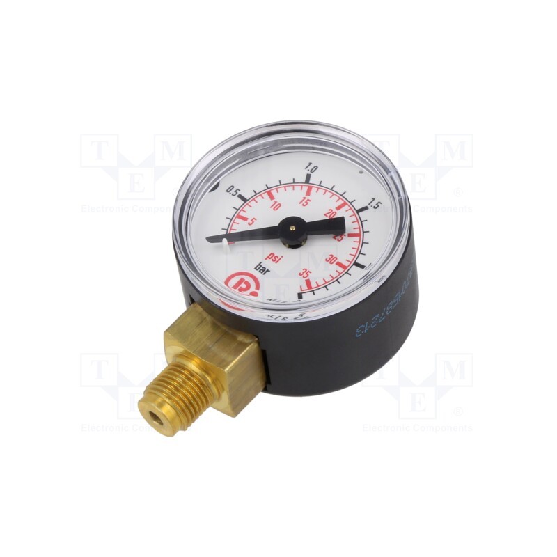 1 pcs x PNEUMAT-110.32-KD - Manometer, 0÷2.5bar, 40mm, non-aggressive liquids,inert gases