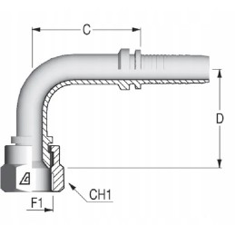 Pa6890 tip dn06 1 2 unf 90