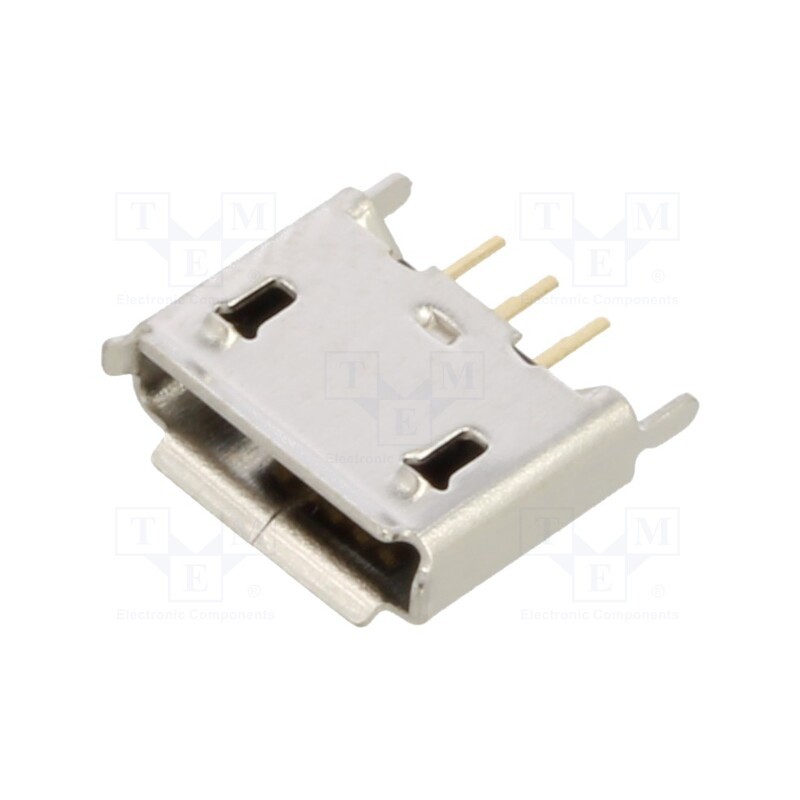 5 pcs x Global Connector Technology (GCT) - USB3105-30-A - Socket, USB AB micro, THT, PIN: 5, straight, USB 2.0, 1.8A