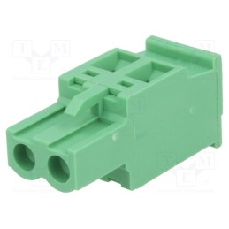 5 pcs x DEGSON ELECTRONICS - 2EDGKA-5.0-02P-14 - Pluggable terminal block, 5mm, ways: 2, angled, plug, female, green