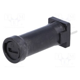 1 pcs x SCHURTER - 31.3751 - Fuse holder, cylindrical fuses, THT, 5x20mm, -40÷85°C, 6.3A, black