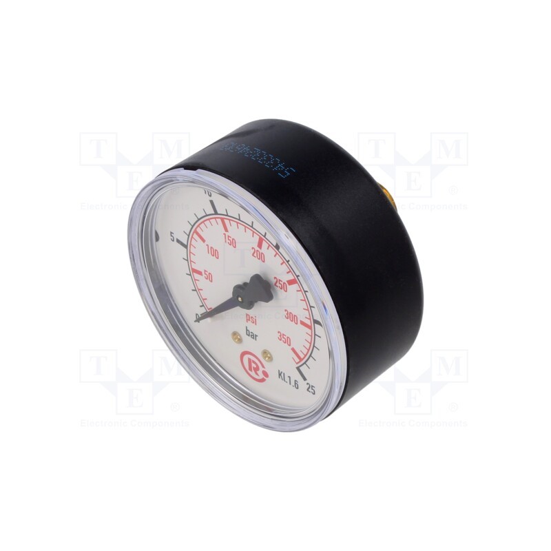 1 pcs x PNEUMAT-219-KD - Manometer, 0÷25bar, 63mm, non-aggressive liquids,inert gases