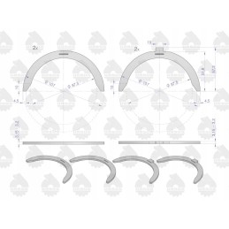 Set of half rings n 0 50 II cut C 385 Ursus