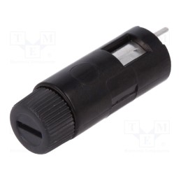 1 pcs x SCHURTER - 31.3601 - Fuse holder, cylindrical fuses, THT, 5x20mm, -40÷85°C, 6.3A, black