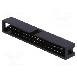 5 pcs x Amphenol Communications Solutions - T821140A1S100CEU - Socket, IDC, male, PIN: 40, straight, THT, gold-plated, 2.54mm, b