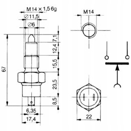 Brake light sensor mf 3304290m91 17125000