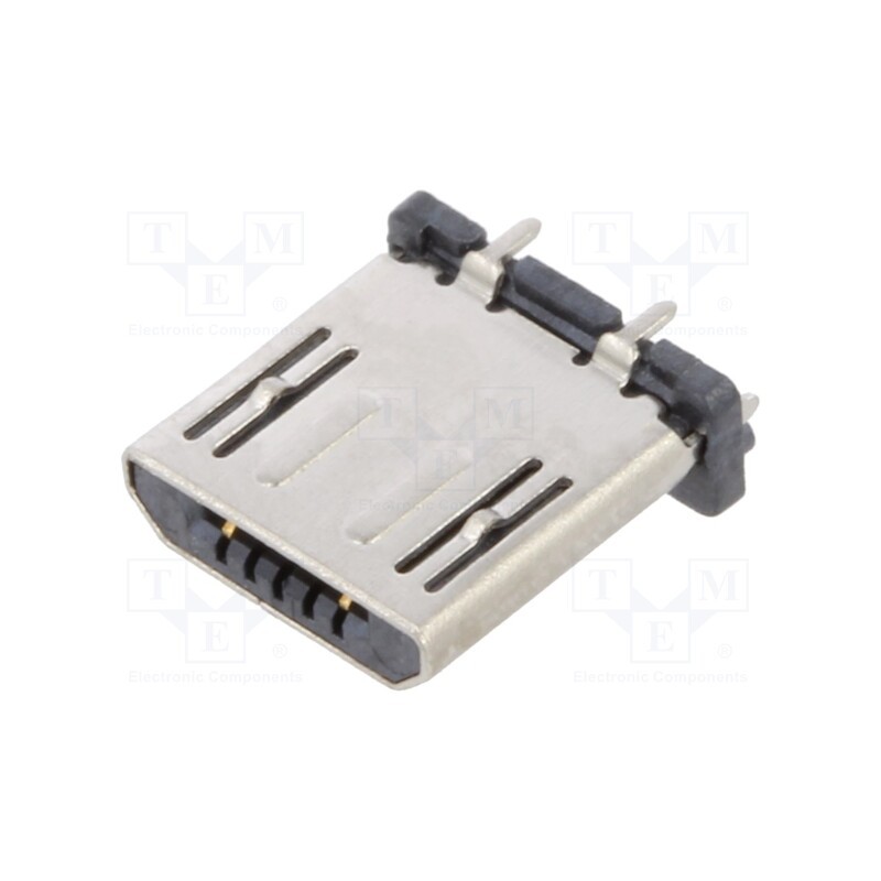 5 pcs x Global Connector Technology (GCT) - USB3150-30-075-A - Plug, USB B micro, THT, PIN: 5, straight, USB 2.0, 1.8A