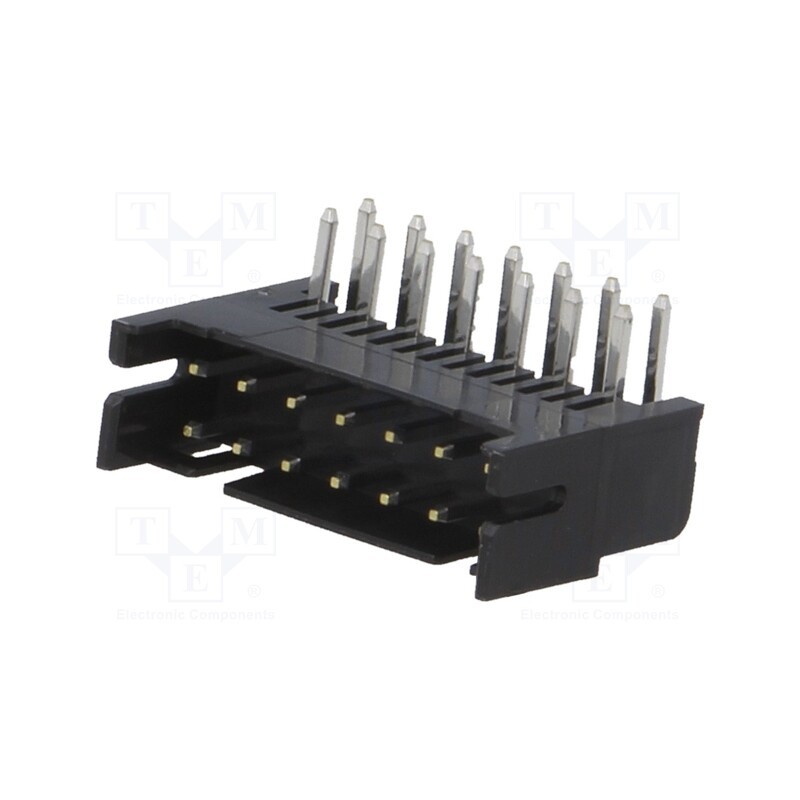 5 pcs x HIROSE - DF11-14DP-2DS(24) - Socket, PCB-cable/PCB, male, DF11, 2mm, PIN: 14, THT, on PCBs, tinned