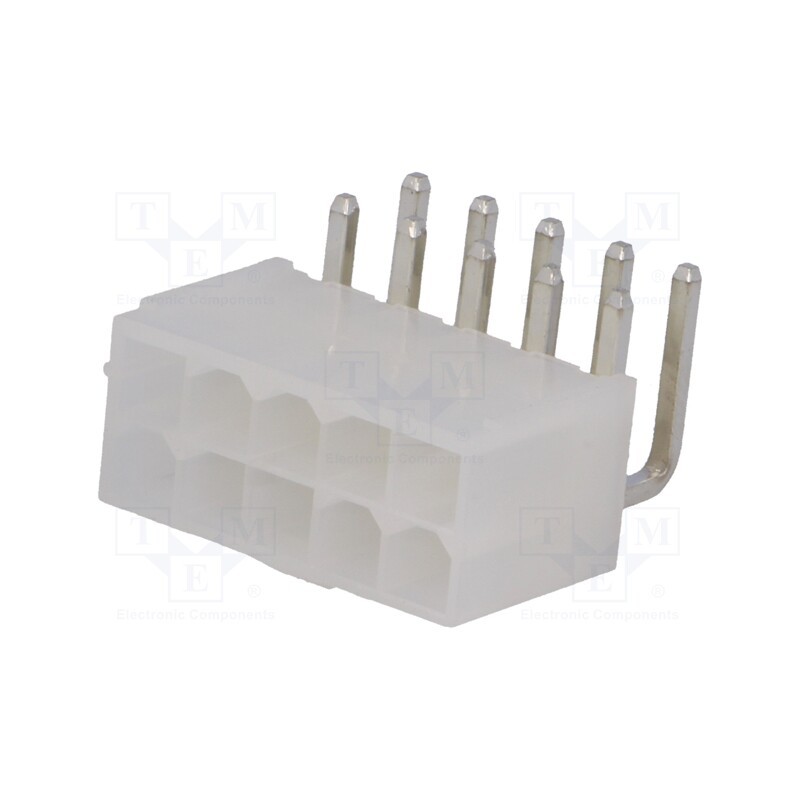 5 pcs x Amphenol Communications Solutions - MF42-RD-10 - Socket, wire-board, male, MF42, 4.2mm, PIN: 10, THT, 7A, tinned