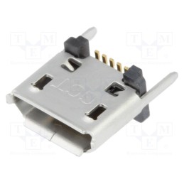 5 pcs x Global Connector Technology (GCT) - USB3140-30-0230-1-C - Socket, USB B micro, SMT, PIN: 5, vertical, USB 2.0, 1.8A