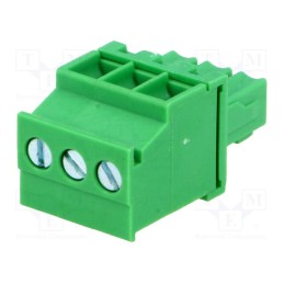 5 pcs x ADAM TECH - EB5A-03-A - Pluggable terminal block, 3.5mm, ways: 3, angled, plug, female