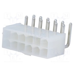 5 pcs x Amphenol Communications Solutions - MF42-RD-12 - Socket, wire-board, male, MF42, 4.2mm, PIN: 12, THT, 7A, tinned