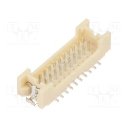 5 pcs x HIROSE - DF13EA-20DP-1.25V(35) - Socket, wire-board, male, DF13, 1.25mm, PIN: 20, SMT, on PCBs