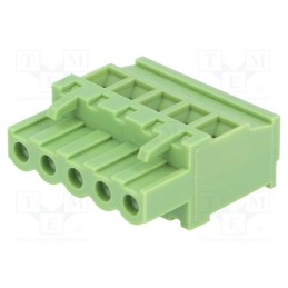 5 pcs x XINYA - XY2500F-BV(5.08)-5P - Pluggable terminal block, 5.08mm, ways: 5, angled 90°, plug, green