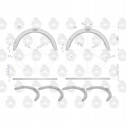 Set of half rings n 0 40 ii cut c 330 ursus