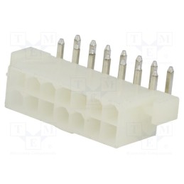 5 pcs x Amphenol Communications Solutions - MF42-RE-14 - Socket, wire-board, male, MF42, 4.2mm, PIN: 14, THT, mounting holes