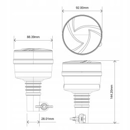 Flash lamp 19w 30x led pin ALR0072