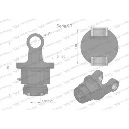 One-way clutch, left shaft, series 9r 1 3