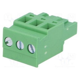 5 pcs x DEGSON ELECTRONICS - 2EDGKA-5.0-03P-14 - Pluggable terminal block, 5mm, ways: 3, angled, plug, female, green