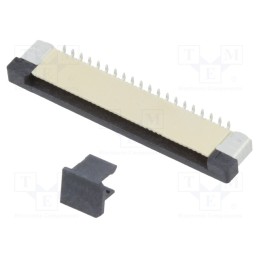 5 pcs x CONNFLY - DS1020-08-40VBT11-R - Connector: FFC/FPC, vertical, PIN: 40, ZIF, SMT, 500mA, tinned, 30mΩ