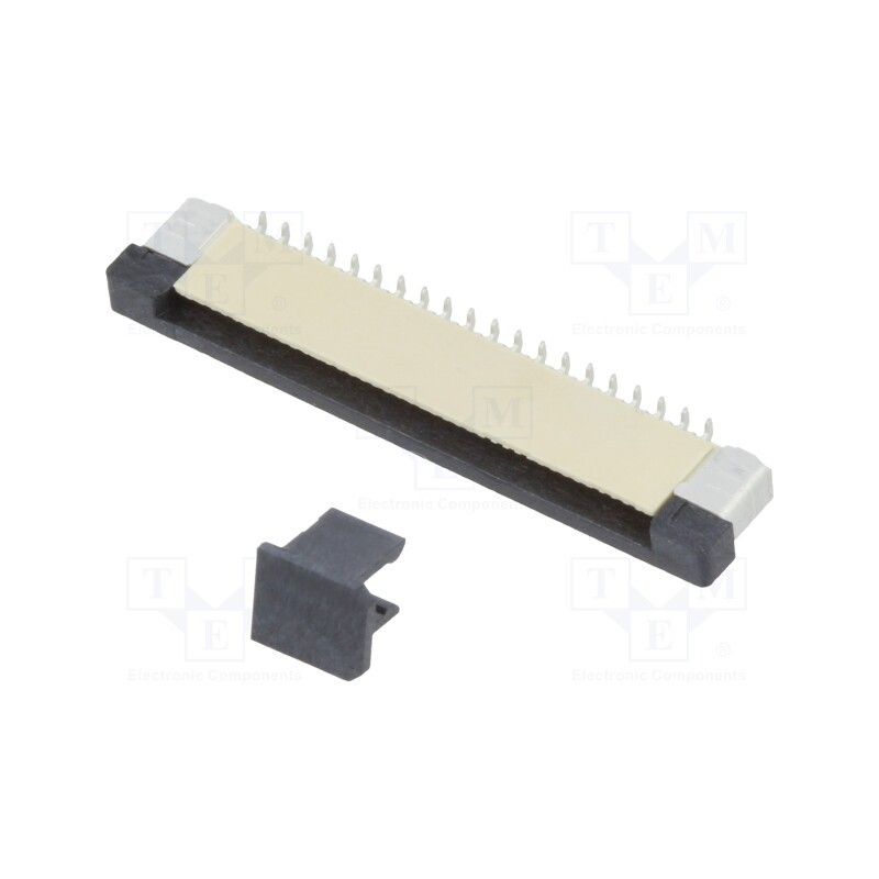 5 pcs x CONNFLY - DS1020-08-40VBT11-R - Connector: FFC/FPC, vertical, PIN: 40, ZIF, SMT, 500mA, tinned, 30mΩ