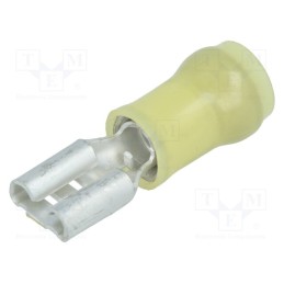 5 pcs x TE Connectivity - 640907-1 - Terminal: flat, 6.3mm, 0.8mm, female, 3.31÷5.26mm2, crimped, tinned