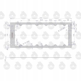 Upper rear axle body seal 50013060u
