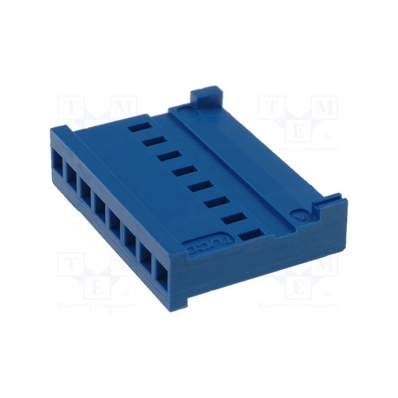 5 pcs x TE Connectivity - 281838-8 - Plug, wire-board, female, HE14, 2.54mm, PIN: 8, w/o contacts