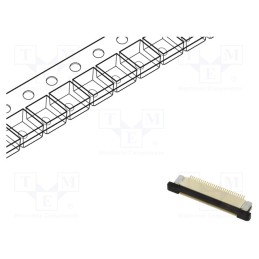 5 pcs x Amphenol Communications Solutions - F32Q-1A7H1-11030 - FFC/FPC, F32Q, PIN: 30, top contacts,ZIF, SMT, 50V, 500mA, -40÷10