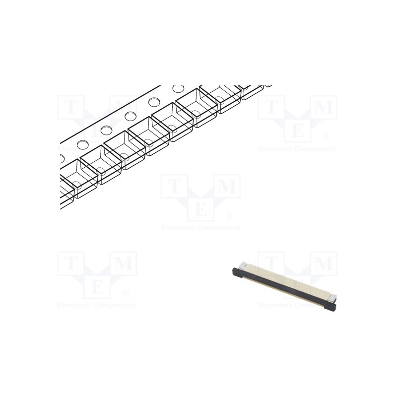 5 pcs x Amphenol Communications Solutions - F32R-1A7H1-11050 - FFC/FPC, F32R, PIN: 50, bottom contacts,ZIF, SMT, 50V, 500mA, 0.5