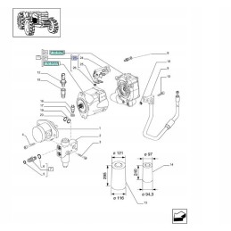 Hydraulic valve compensator New Holland Case 48