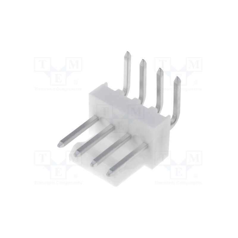 4 pcs x MOLEX - 22053041 - Socket, wire-board, male, KK 254, 2.54mm, PIN: 4, snapped-in, THT