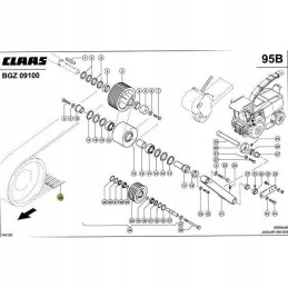 Claas jaguar belt 830 900 cutting drum 0000677471