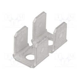 4 pcs x TE Connectivity - 41481 - Terminal: flat, 6.3mm, 0.8mm, male, M3, 4x terminal,double, screw