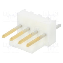 4 pcs x MOLEX - 22112042 - Socket, wire-board, male, KK 254, 2.54mm, PIN: 4, snapped-in, THT, 4A