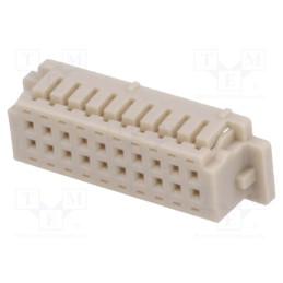 3 pcs x HIROSE - DF13-20DS-1.25C - Plug, wire-board, female, DF13, 1.25mm, PIN: 20, w/o contacts