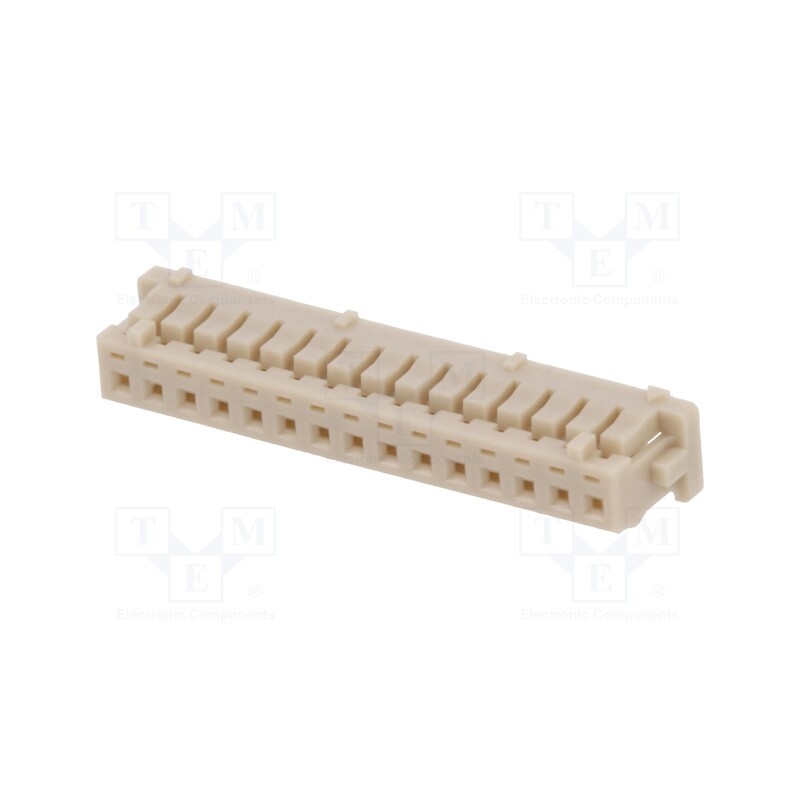 3 pcs x HIROSE - DF13-15S-1.25C - Plug, wire-board, female, DF13, 1.25mm, PIN: 15, w/o contacts